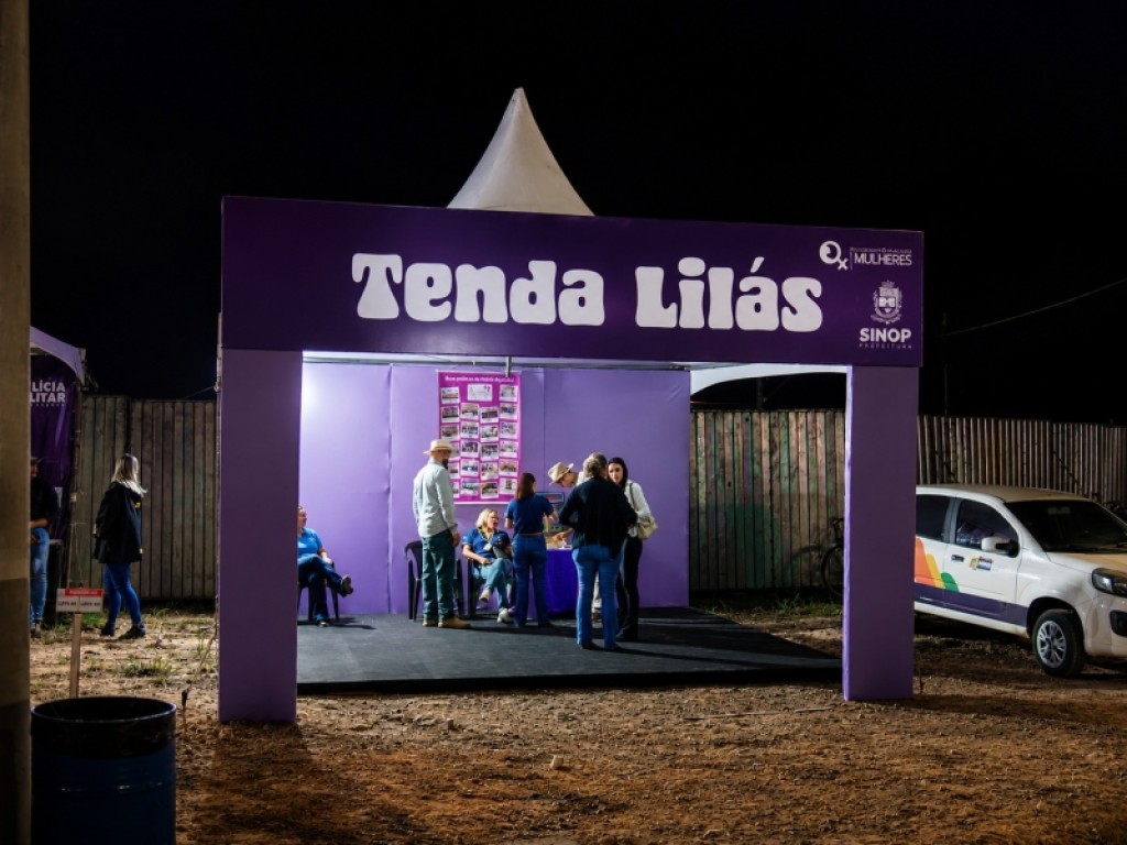 Prefeitura de Sinop lança Tenda Lilás para acolhimento de mulheres em eventos com grande público